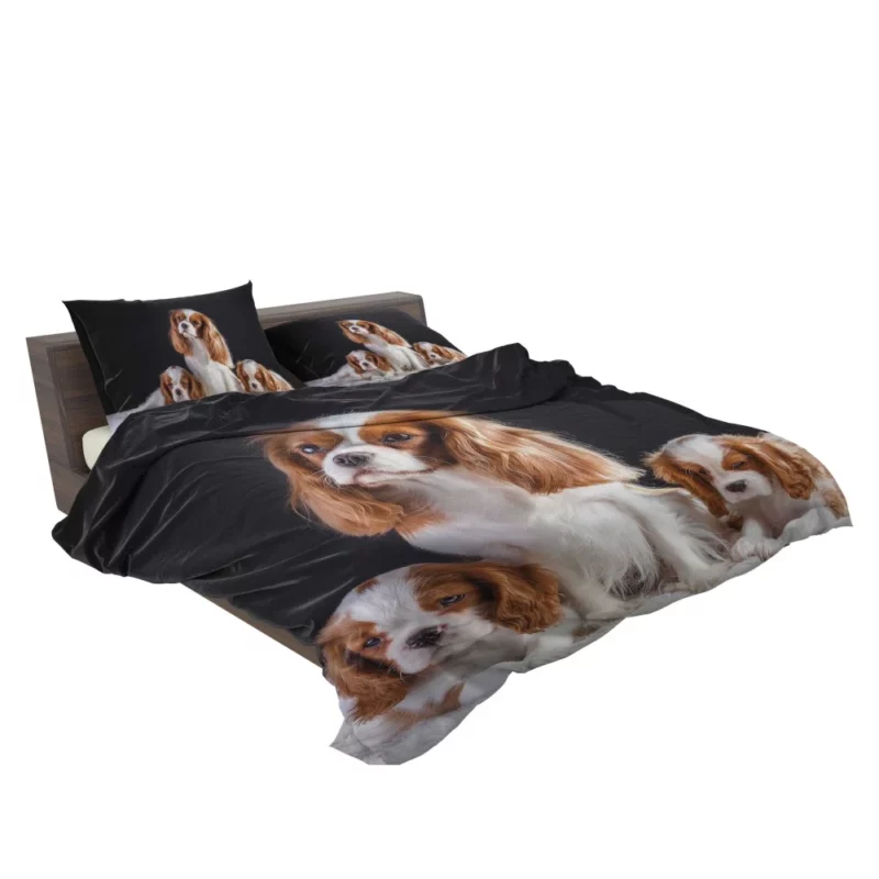 King Charles and Puppies Furry Bliss Bedding Set 2