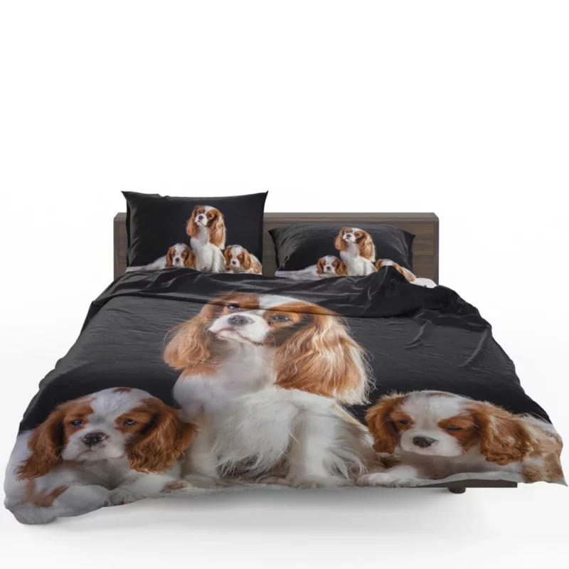 King Charles and Puppies Furry Bliss Bedding Set