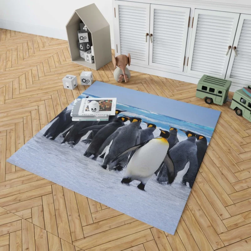 King Penguins Oceanic Splendor Rug 1