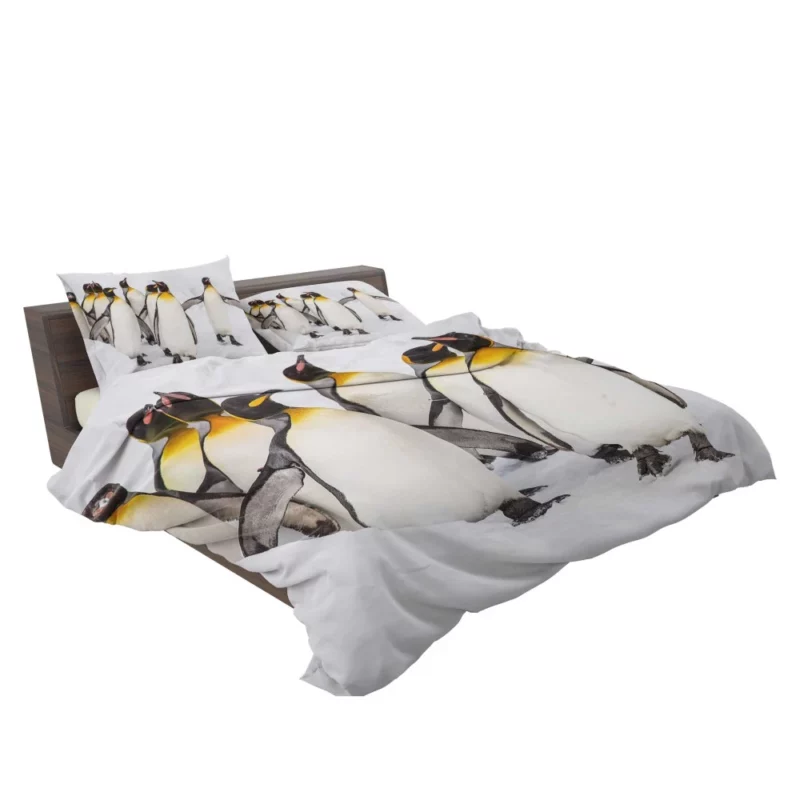 King Penguins in Majestic Form Regal Beauty Bedding Set 2