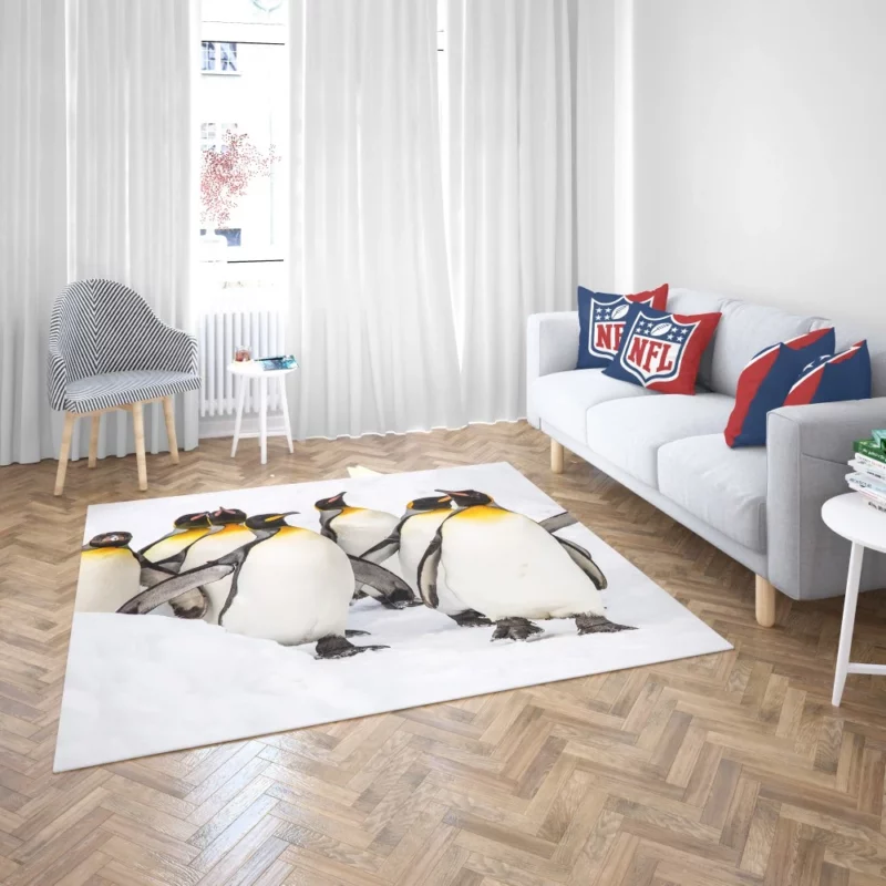 King Penguins in Majestic Form Regal Beauty Rug 2