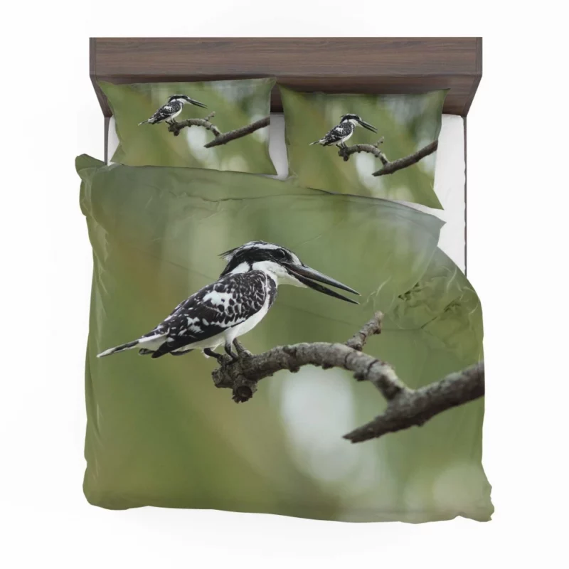 Kingfisher Colorful Perch Branch Beauty Bedding Set 1