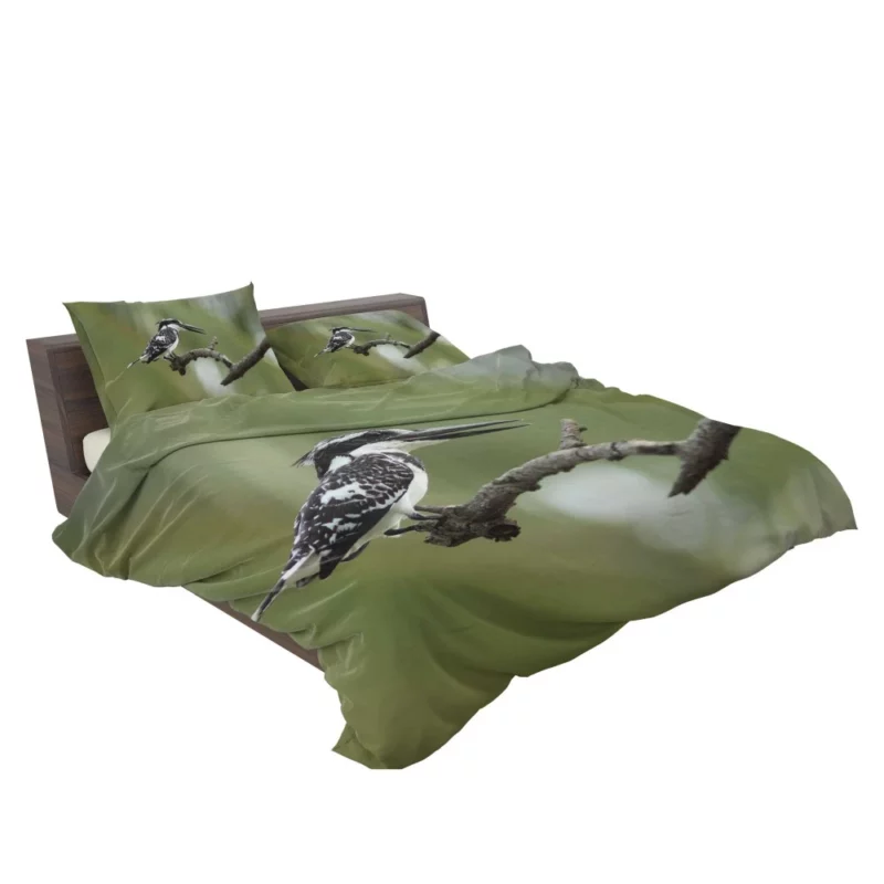 Kingfisher Colorful Perch Branch Beauty Bedding Set 2