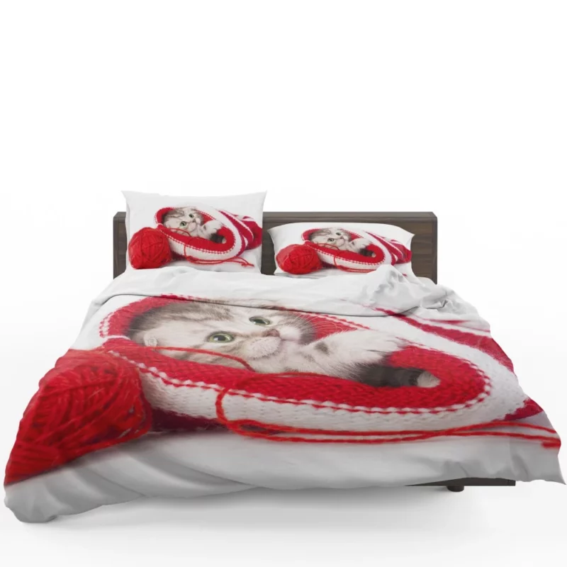 Kitten Playful Antics Whiskered Joy Bedding Set