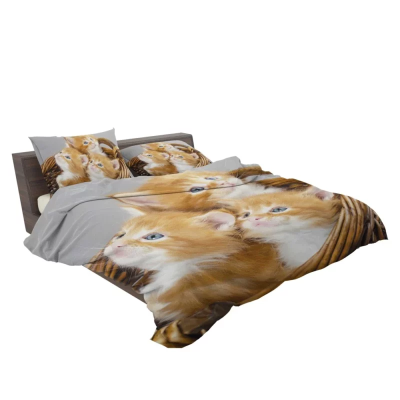 Kitten Trio Basket of Cuteness Bedding Set 2