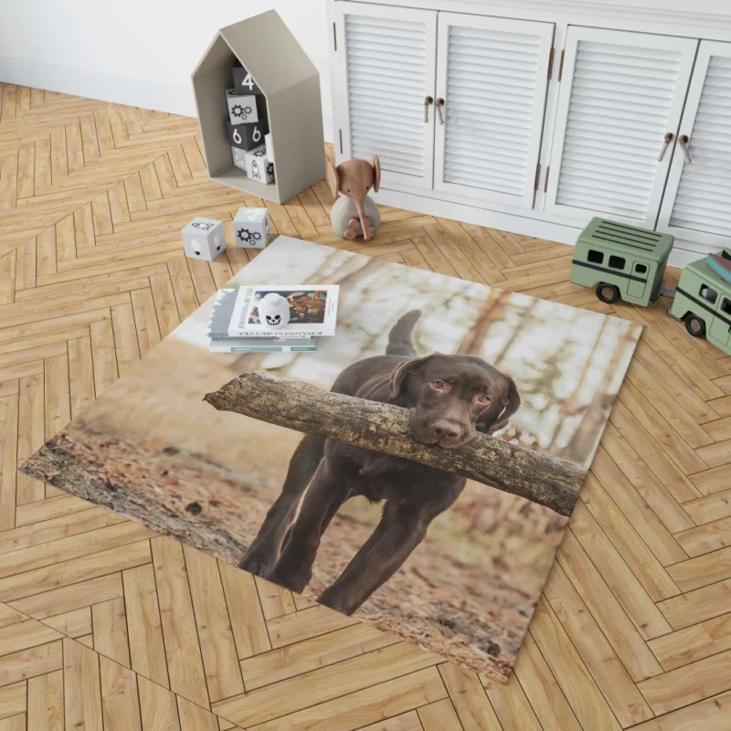 Labrador Loyalty and Love Rug 1