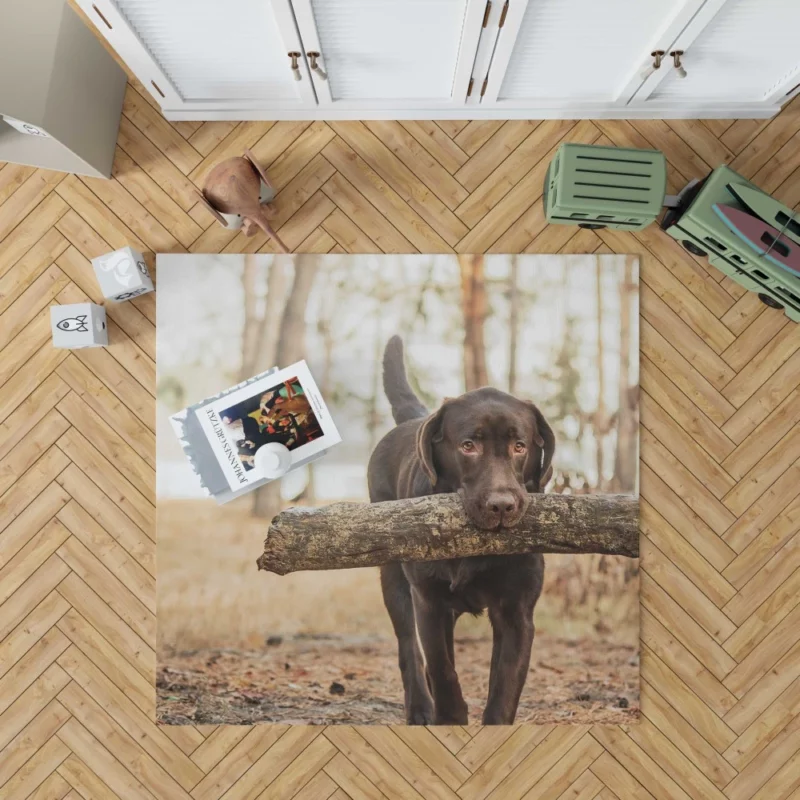 Labrador Loyalty and Love Rug