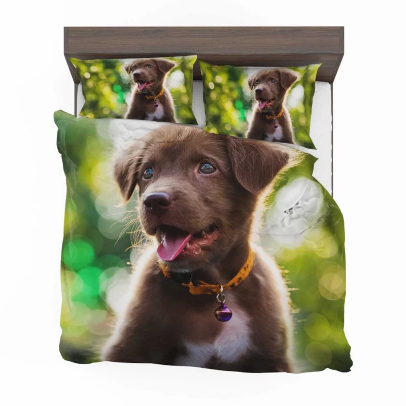 Labrador Retriever Puppy Bokeh Whimsy Bedding Set 1