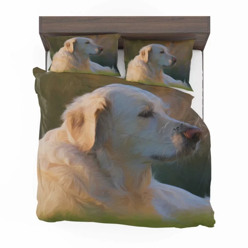 Labrador Retriever in Artistic Oil Paint Canine Beauty Bedding Set 1