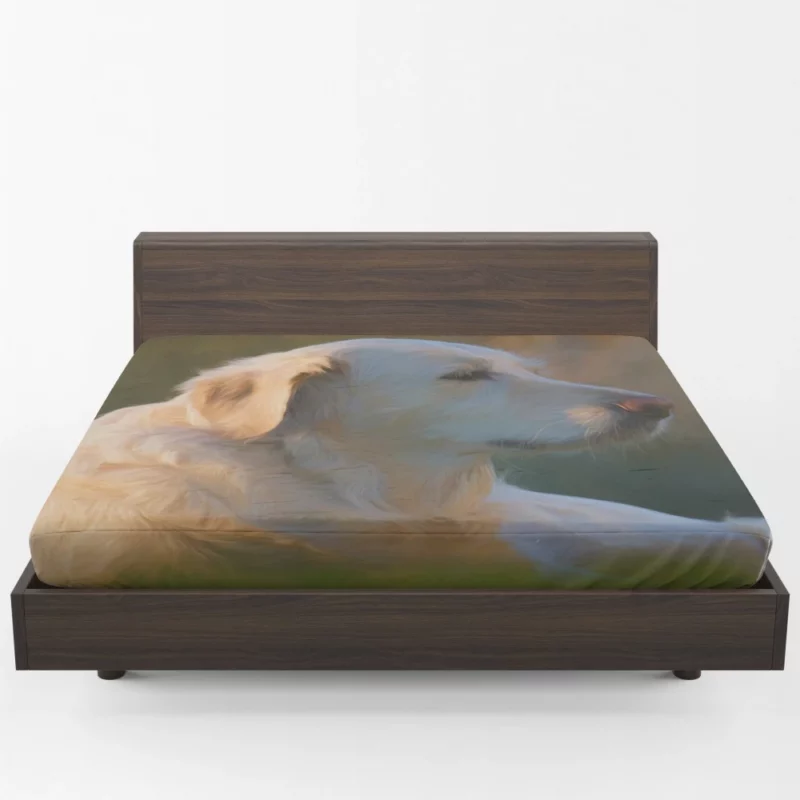 Labrador Retriever in Artistic Oil Paint Canine Beauty Fitted Sheet