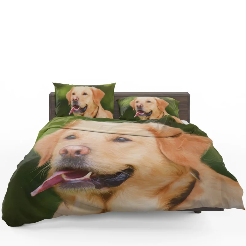 Labrador in Artistic Oil Paint Furry Majesty Bedding Set