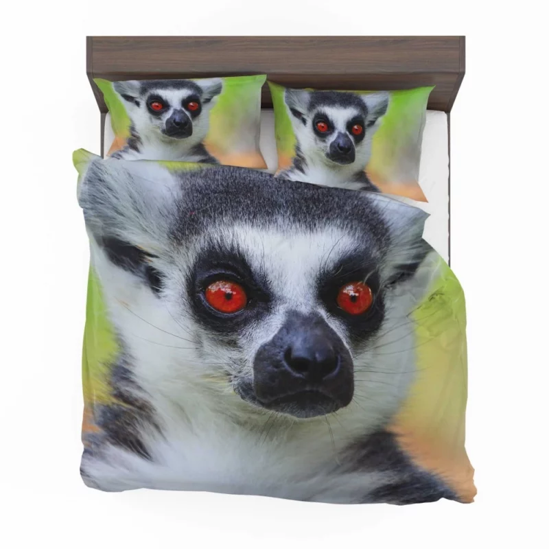 Lemur Playful Selfies Quirky Delight Bedding Set 1