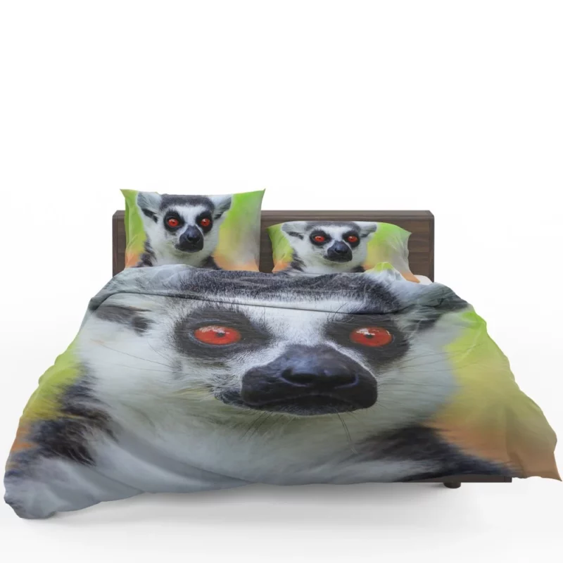 Lemur Playful Selfies Quirky Delight Bedding Set