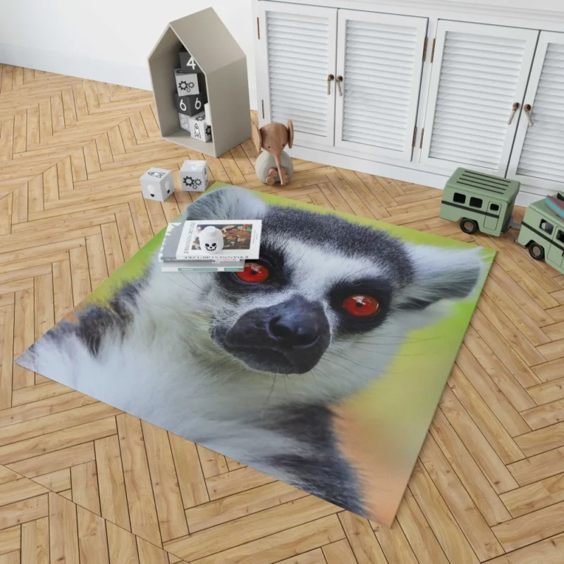 Lemur Playful Selfies Quirky Delight Rug 1