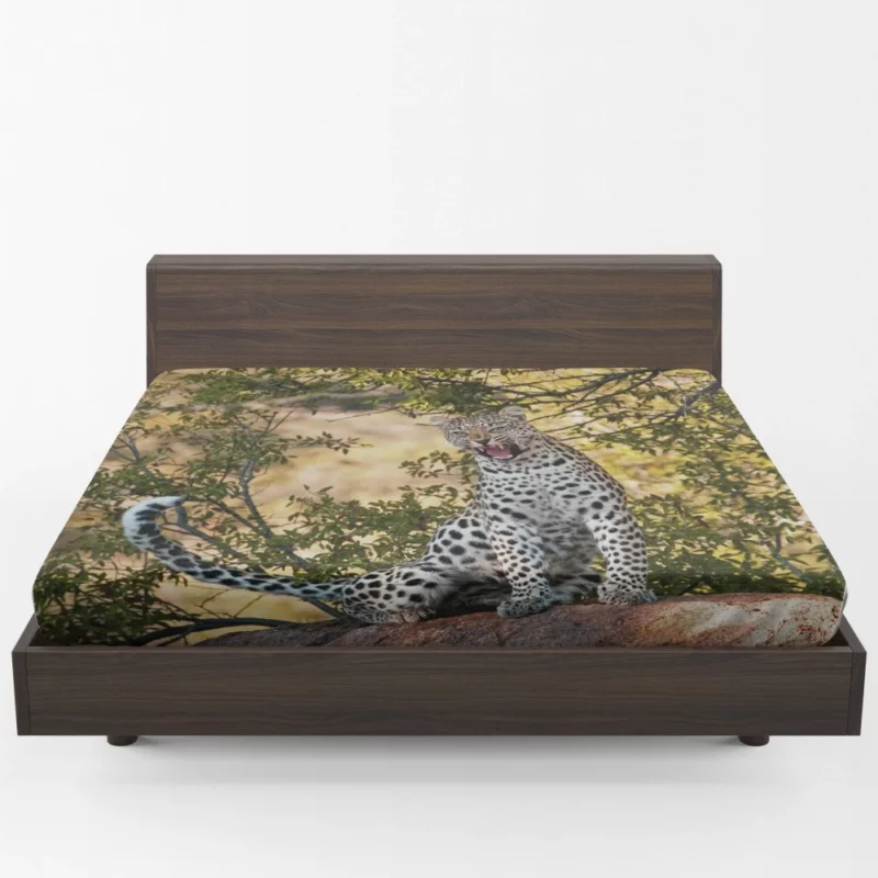 Leopard African Majesty Fierce Beauty Fitted Sheet