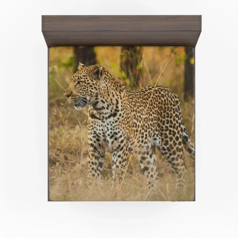 Leopard Artistic Beauty Natural Splendor Fitted Sheet 1