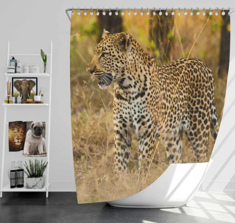 Leopard Artistic Beauty Natural Splendor Shower Curtain