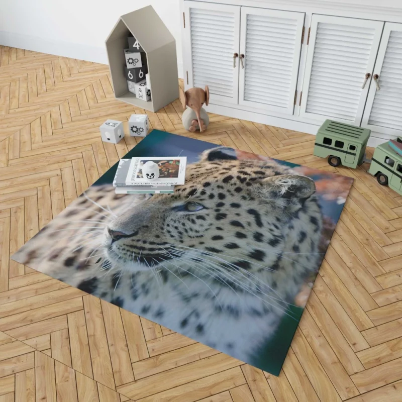 Leopard Captivating Close-Up Rug 1