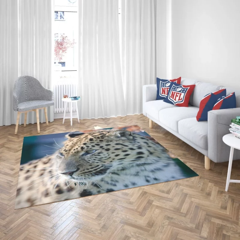 Leopard Captivating Close-Up Rug 2