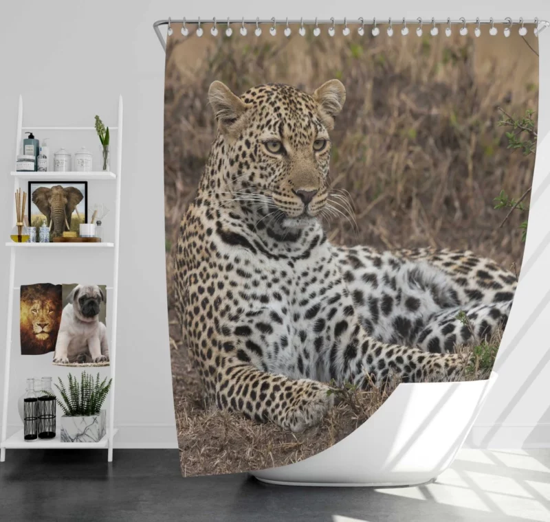 Leopard Mysterious Aura Shower Curtain