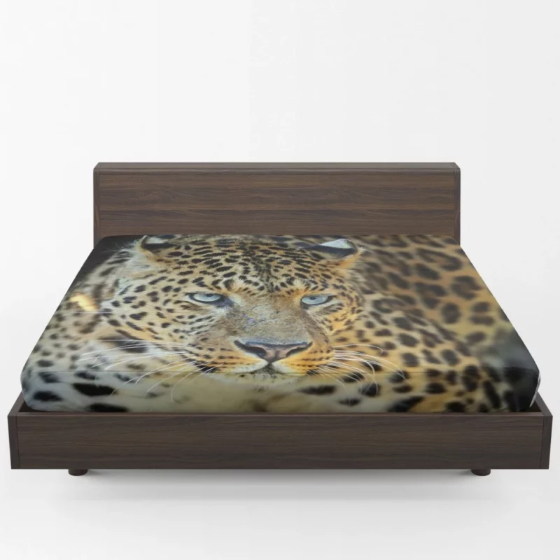 Leopard Mysterious Gaze Enigmatic Beauty Fitted Sheet