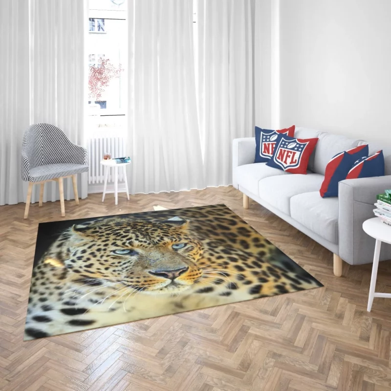 Leopard Mysterious Gaze Enigmatic Beauty Rug 2