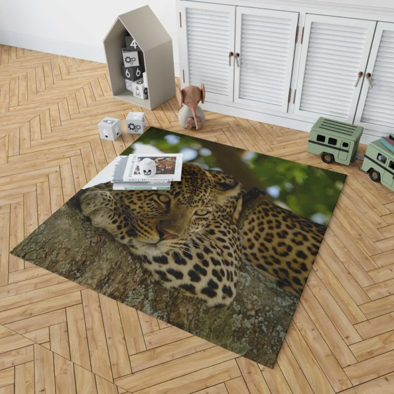 Leopard Mysterious Presence Feline Majesty Rug 1