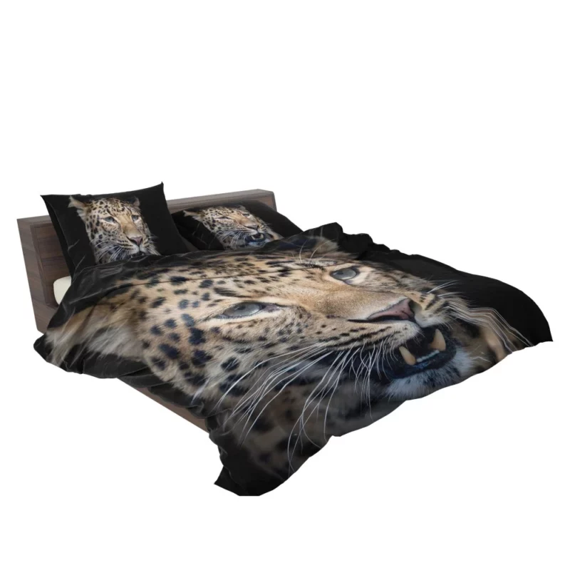 Leopard Mysterious Stare Enigmatic Beauty Bedding Set 2