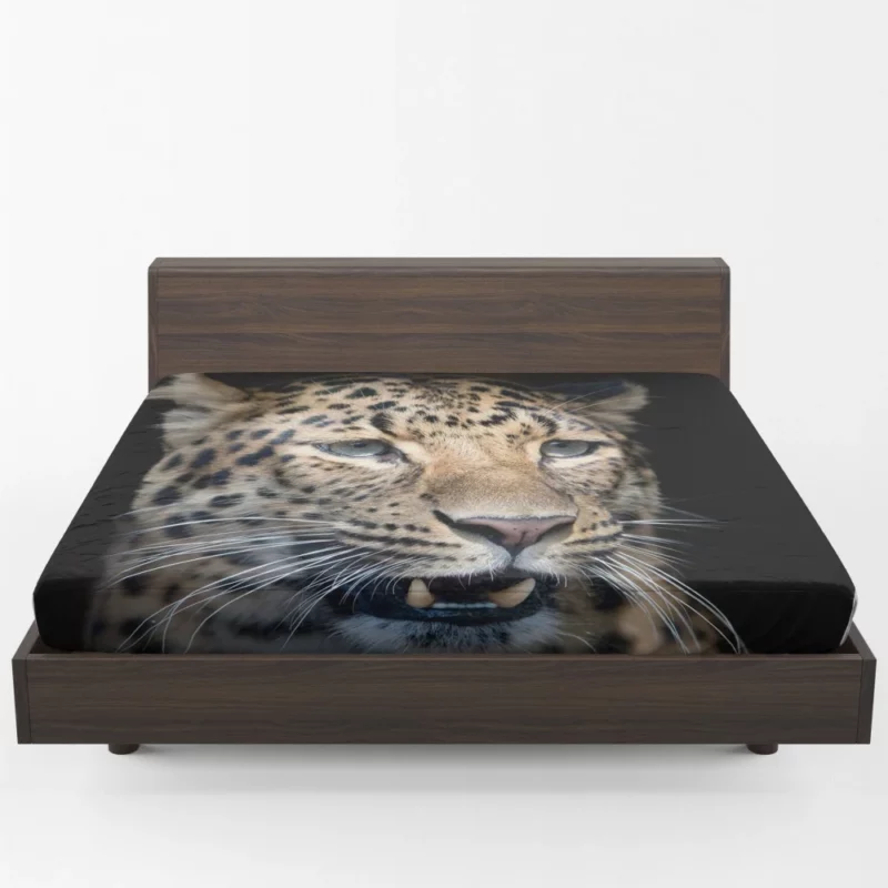 Leopard Mysterious Stare Enigmatic Beauty Fitted Sheet