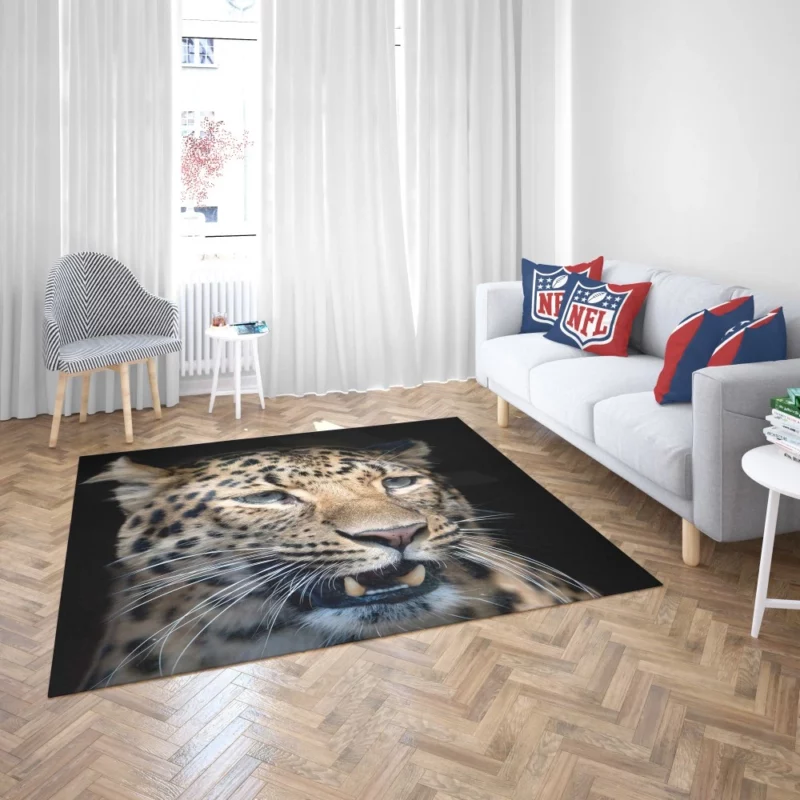 Leopard Mysterious Stare Enigmatic Beauty Rug 2