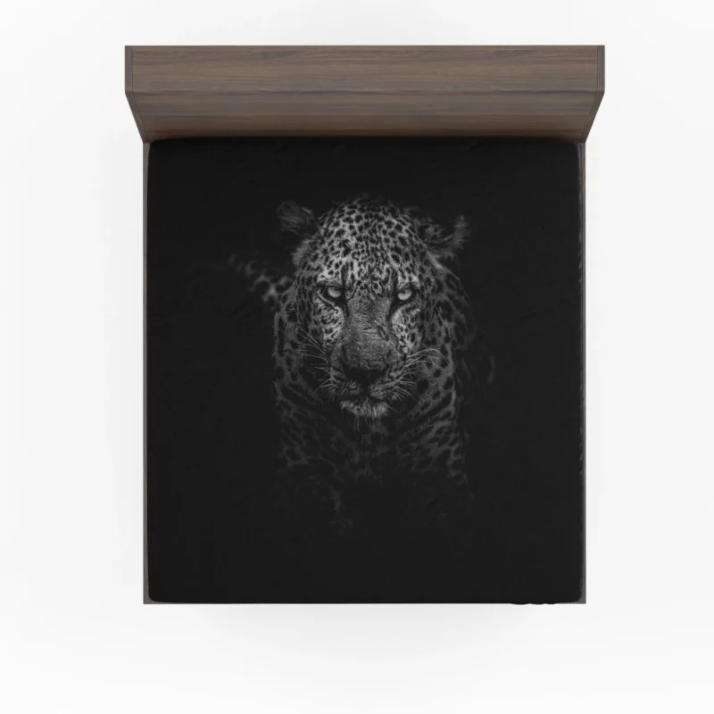 Leopard Realm Night in Kruger National Park Fitted Sheet 1