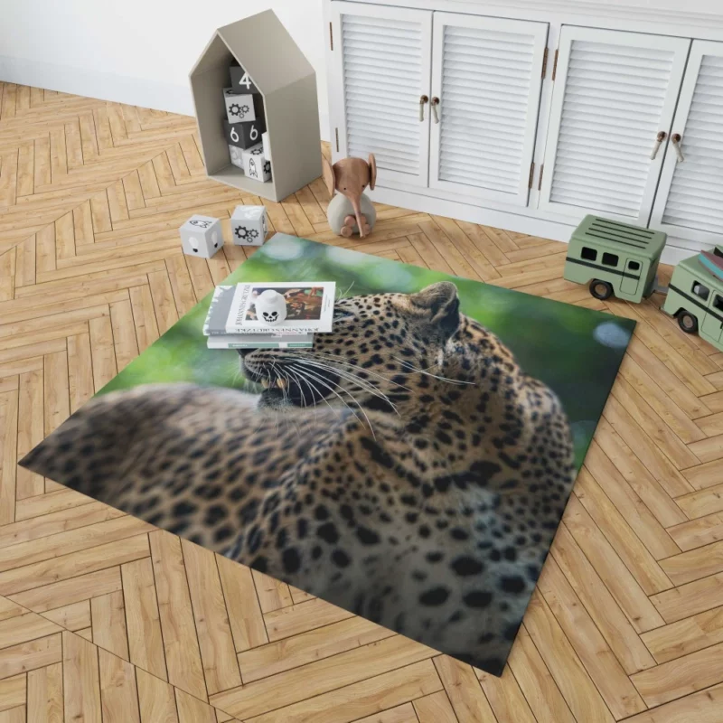 Leopard Stealthy Wilderness Exotic Rug 1