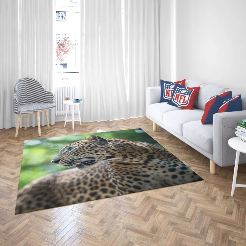 Leopard Stealthy Wilderness Exotic Rug 2