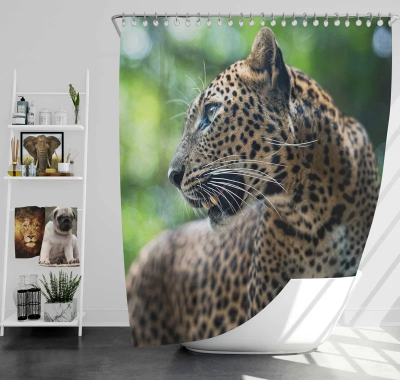 Leopard Stealthy Wilderness Exotic Shower Curtain