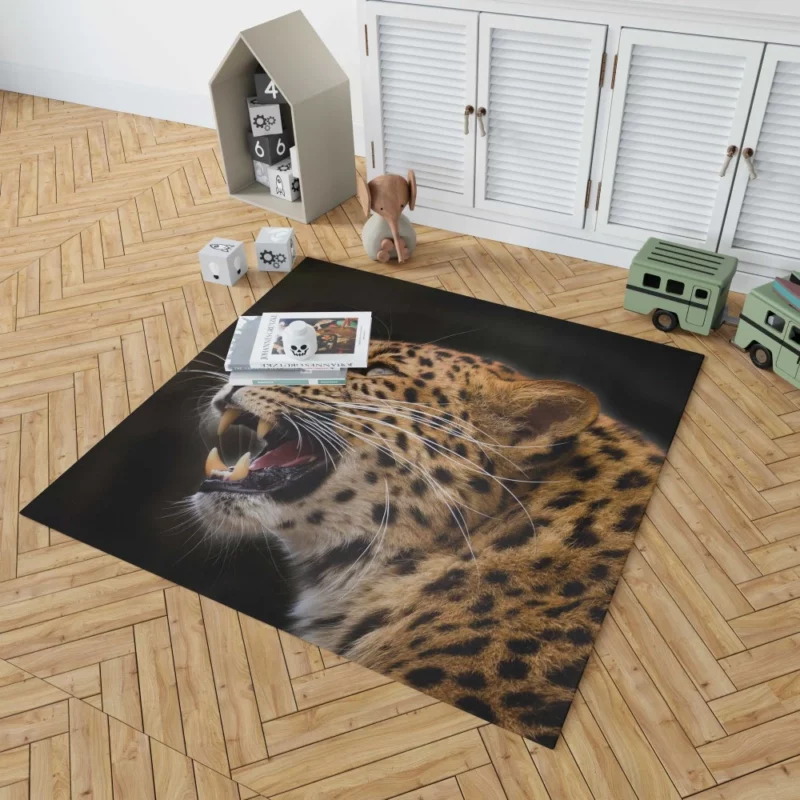 Leopard Stealthy Wilderness Stalk Rug 1