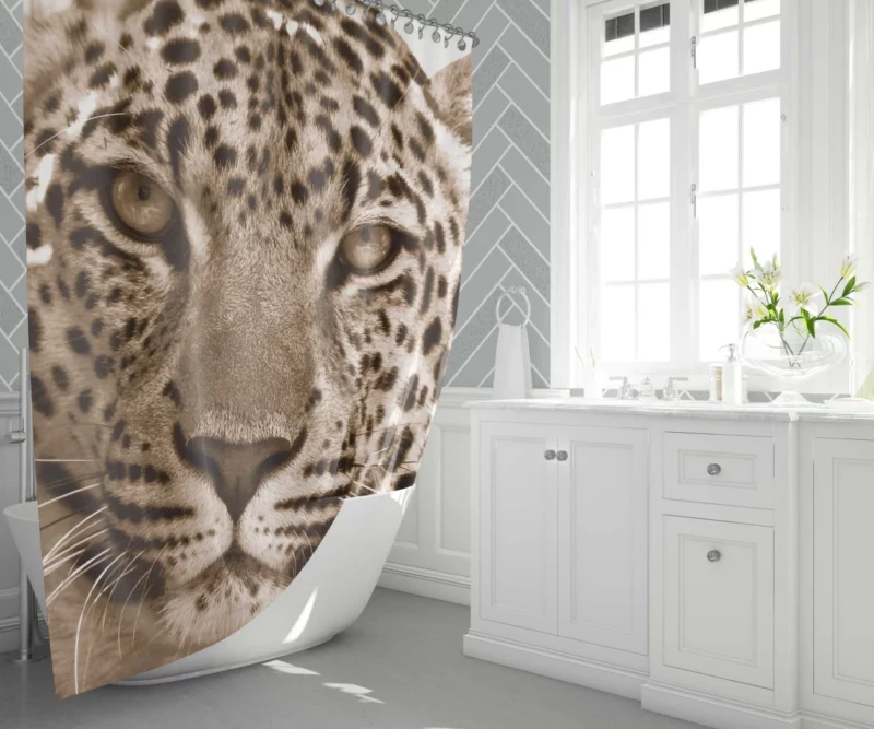 Leopard The Wild Elegance of South Africa Shower Curtain 1