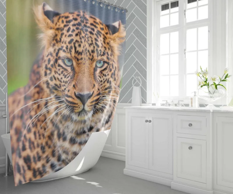 Leopard Wild Animal Shower Curtain 1