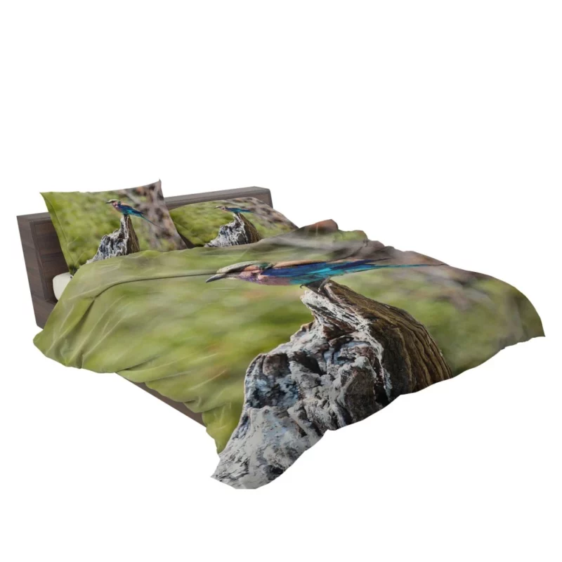 Lilac-Breasted Roller Tropical Charm Vibrant Bird Bedding Set 2