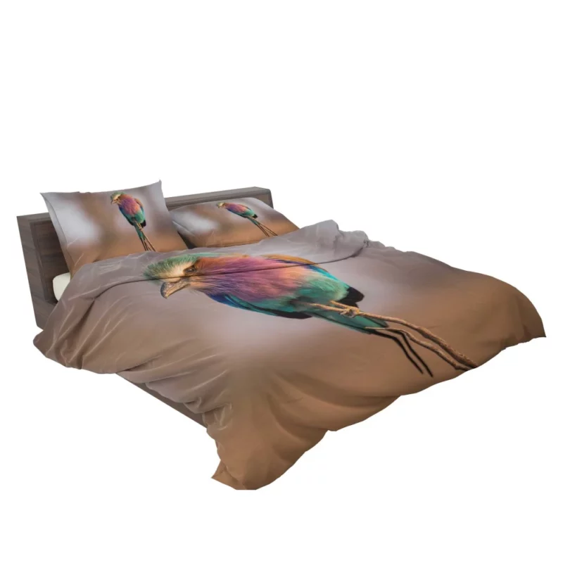 Lilac-Breasted Roller Vibrant Plume Exotic Beauty Bedding Set 2