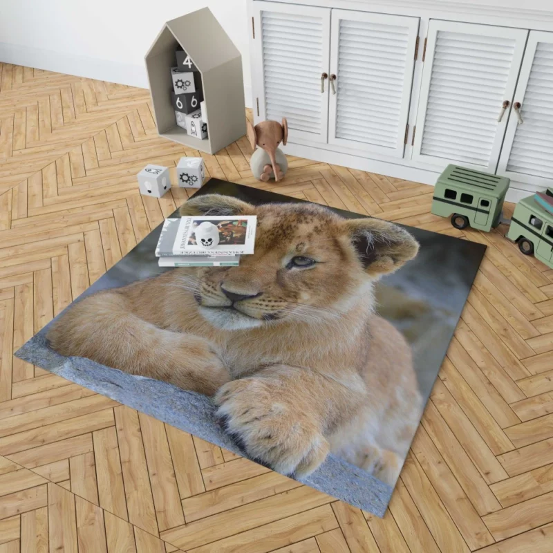 Lion Camouflaged Rug 1