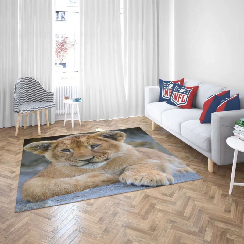 Lion Camouflaged Rug 2