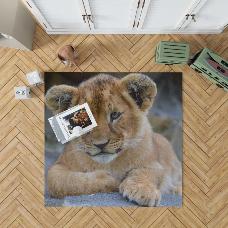 Lion Camouflaged Rug