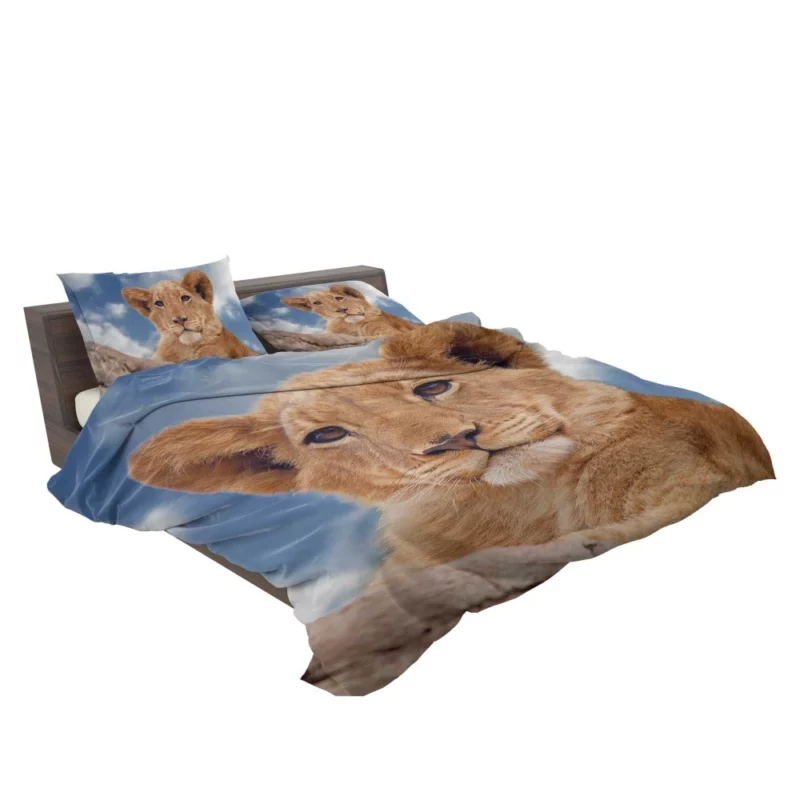 Lion Cub Enigmatic Stare Baby Majesty Bedding Set 2