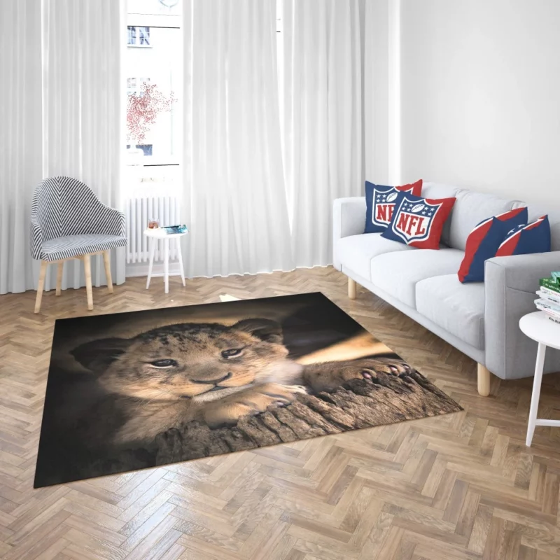 Lion Cub Irresistible Cuteness Rug 2