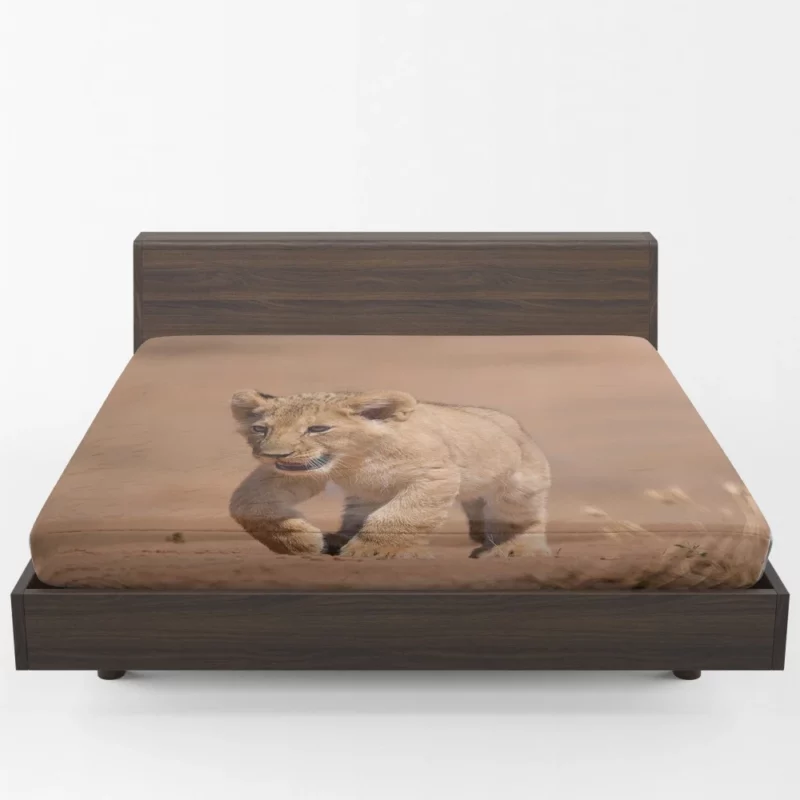 Lion Cub Love Innocent Joy Fitted Sheet