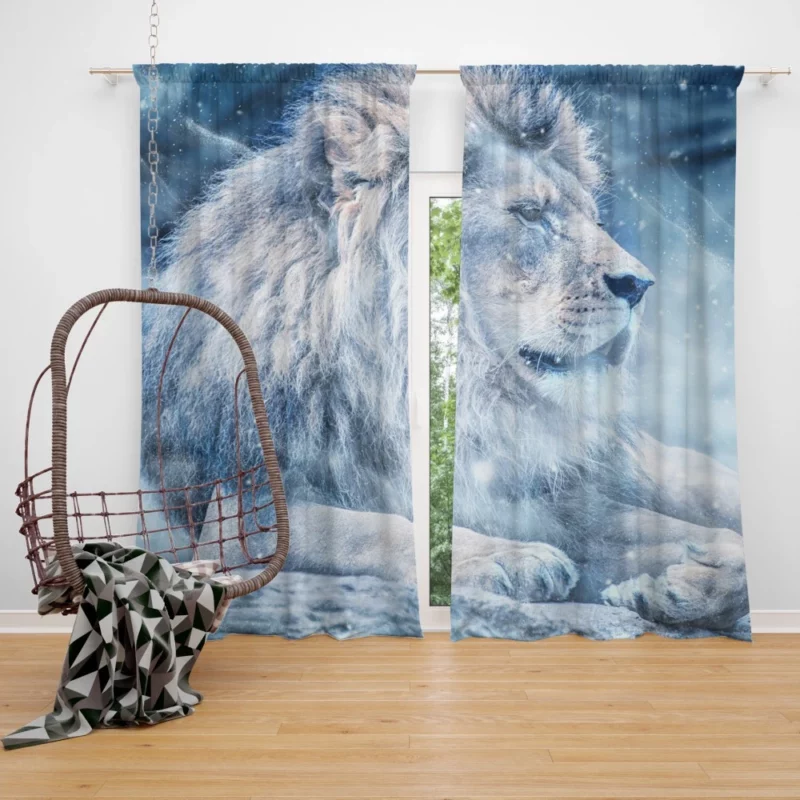 Lion Cute Curtain