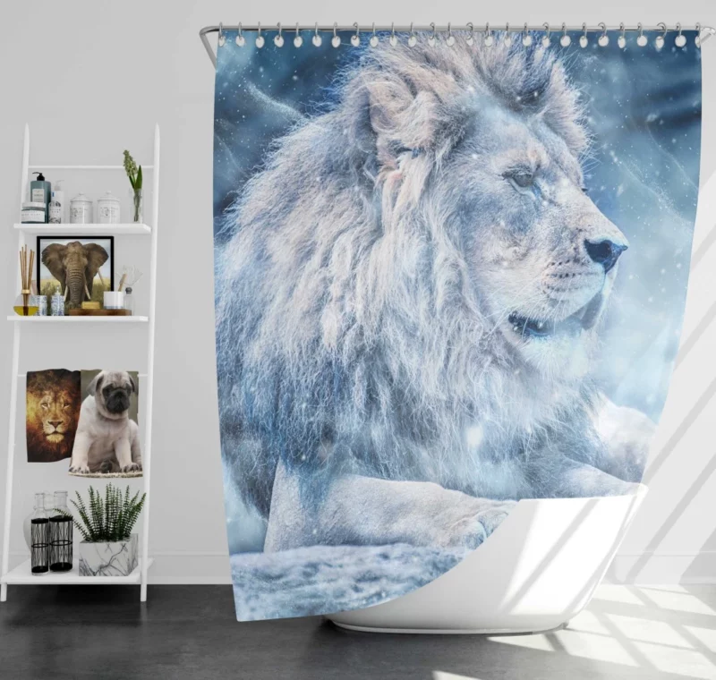 Lion Cute Shower Curtain