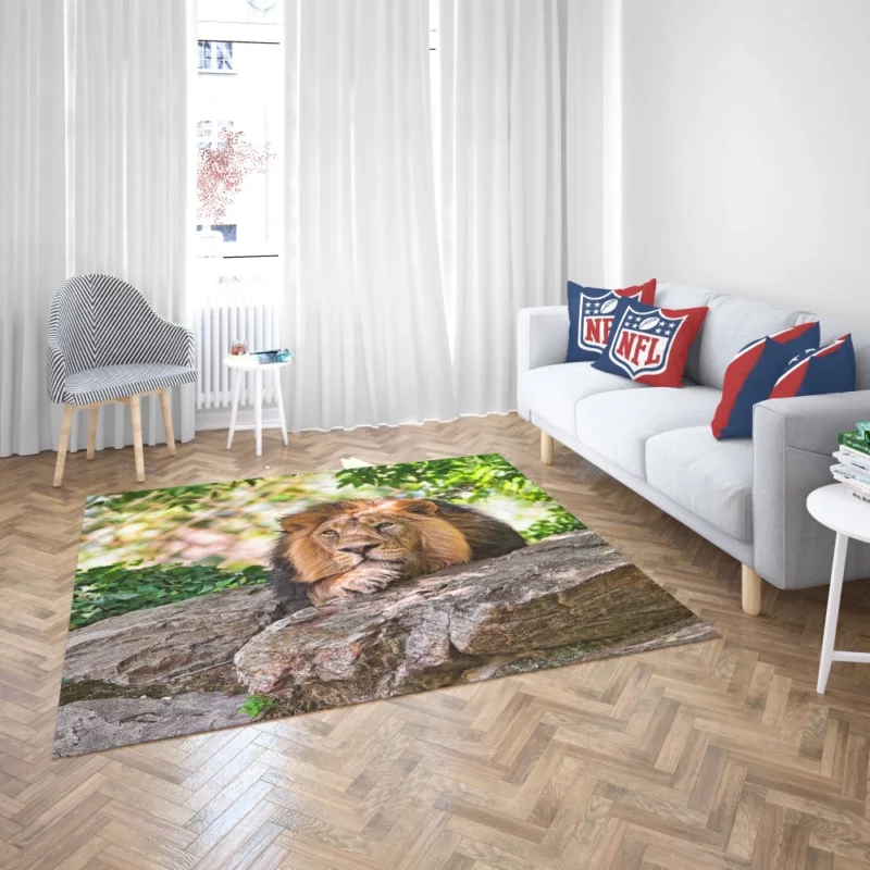 Lion Fierce Animal Rug 2