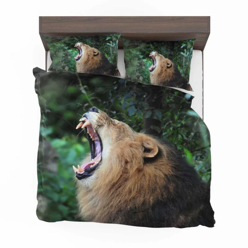 Lion Fierce Gaze Wilderness Majesty Bedding Set 1