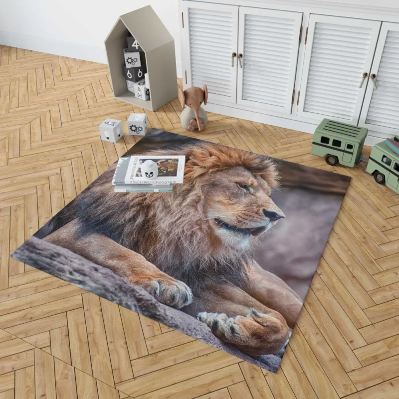 Lion Fierce Pride Rug 1